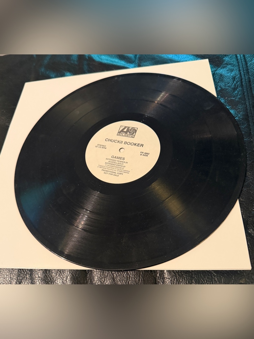 Chuckii Booker “Games” 12 inch Vinyl Promotional Copy 1992 Atlantic Records